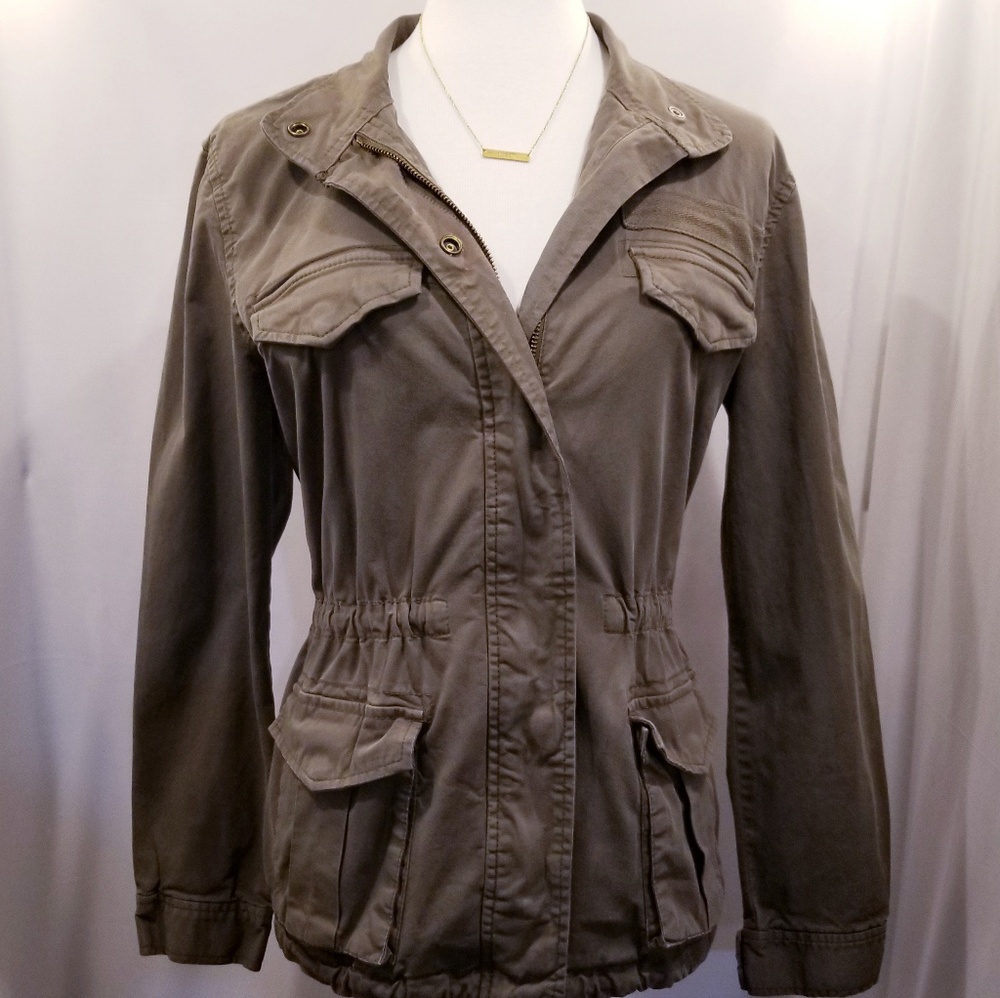 HINGE Utility Jacket Navy Green Vintage Expedition - Picture 4 of 8